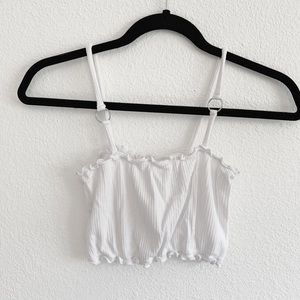 White Circle Tank Top